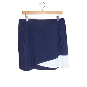Kinona‎ Golf Skort Navy Blue Women's Large L Athletic Skirt Built-in Shorts